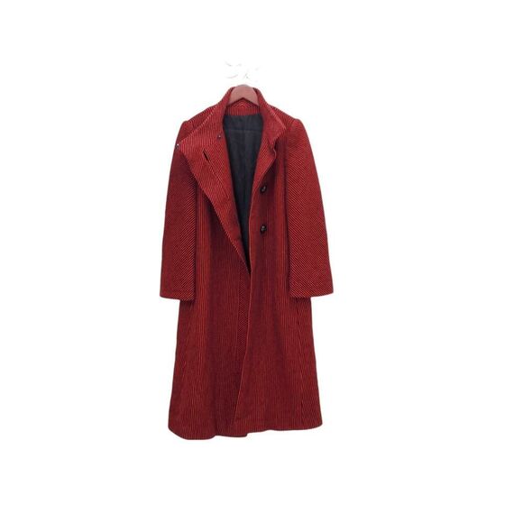 VTG Pauline Trigere Wool Old Money Vintage Longline Double Breasted Peacoat - Picture 2 of 14